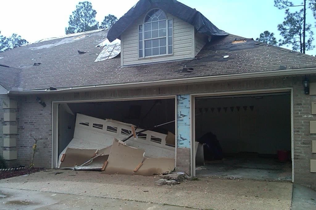 Hurricane-rated garage door protection